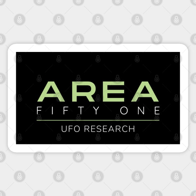 Area 51 Alien Ufo Research Sticker by Paranormalshirts